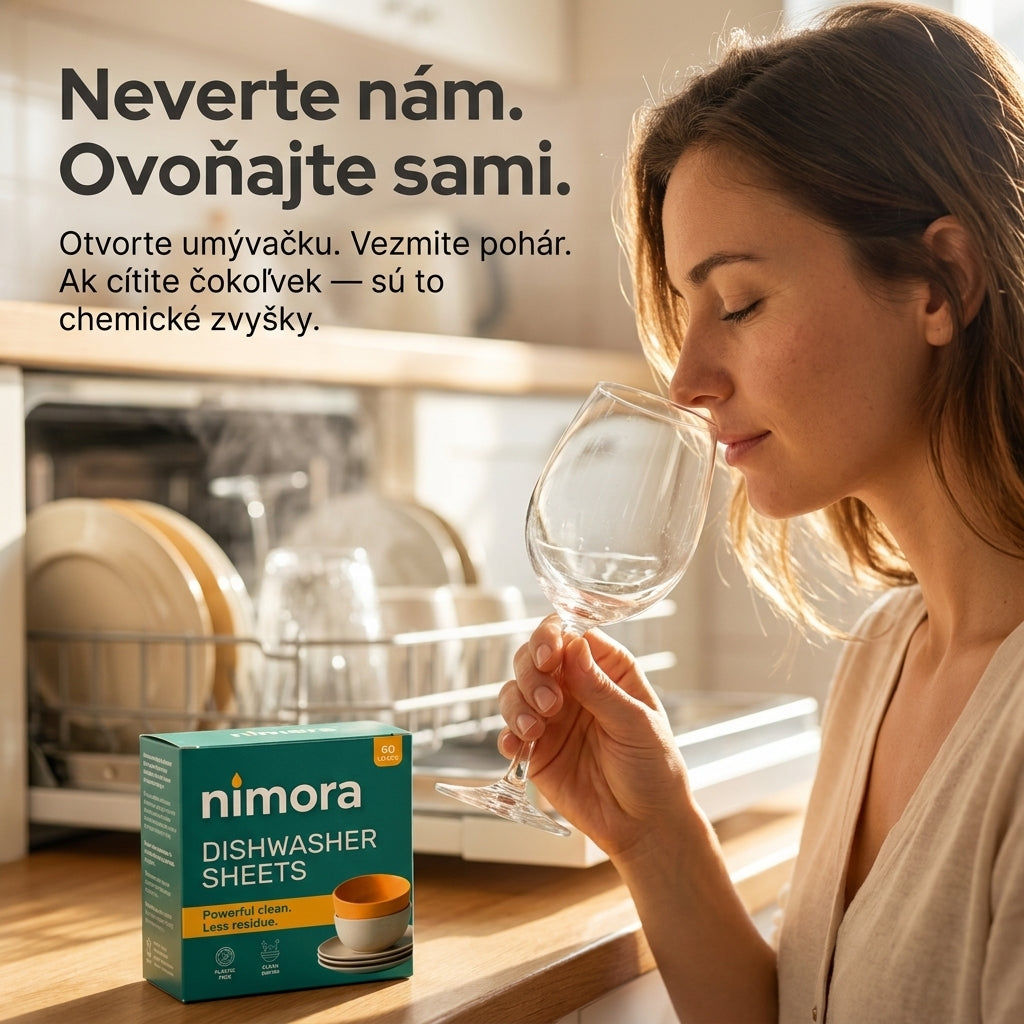 Proužky do myčky bez chemie — Nimora | 60 mytí, papírový obal