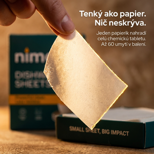Proužky do myčky bez chemie — Nimora | 60 mytí, papírový obal