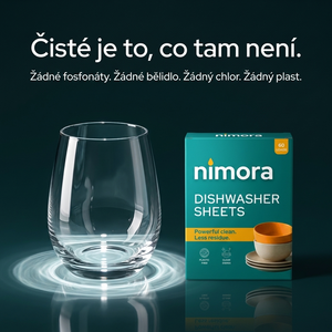 Proužky do myčky bez chemie — Nimora | 60 mytí, papírový obal