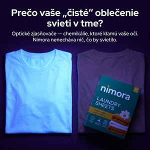 Proužky do pračky bez chemie — Nimora | 60 praní, papírový obal