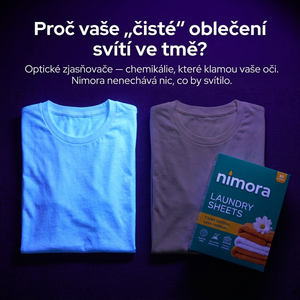 Proužky do pračky bez chemie — Nimora | 60 praní, papírový obal
