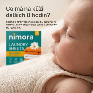 Proužky do pračky bez chemie — Nimora | 60 praní, papírový obal