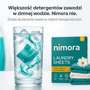 Proužky do pračky bez chemie — Nimora | 60 praní, papírový obal