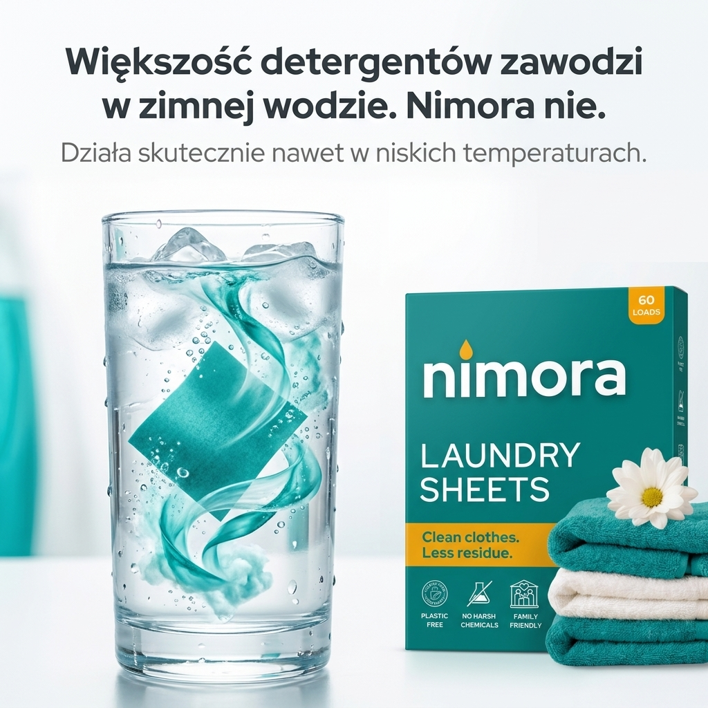 Proužky do pračky bez chemie — Nimora | 60 praní, papírový obal